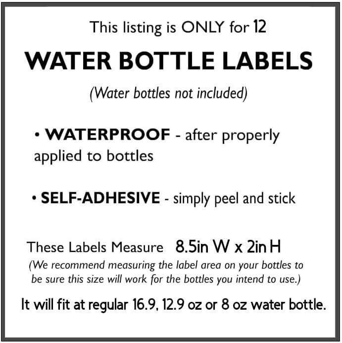 60 & Fabulous Water Bottle Labels- 60th Birthday Party Water Bottle Labels - 12
