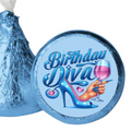 Birthday Diva Kiss Candy Stickers | Glam Birthday Party Favors| High Heel