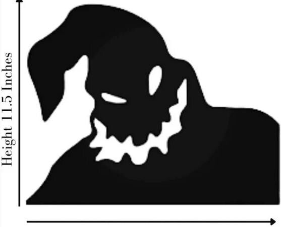 Halloween Window Cling Silhouette Decoration, Spooky Ghost Decal, 15.8 x 11.5 in