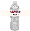 Seven Birthday Party Water Bottle Labels | Set Of 12 | Fun Drink Wraps| 7th Birthday Milestone Party Favors