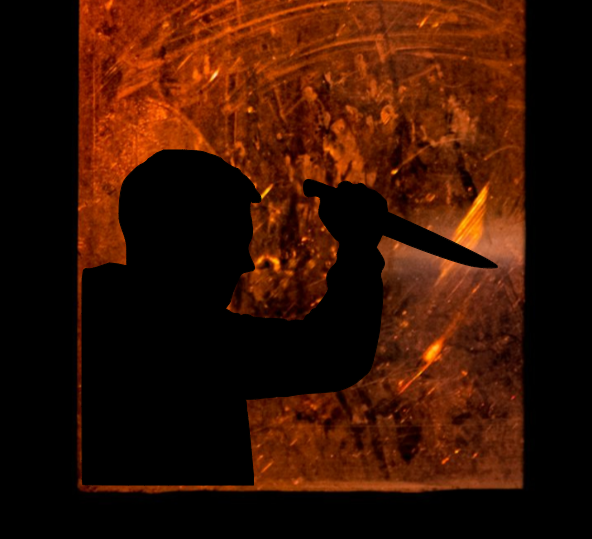 Spooky Man Silhouette | Halloween Window Cling | Large Static Decal | Window Decor Display | Indoor Halloween Accent