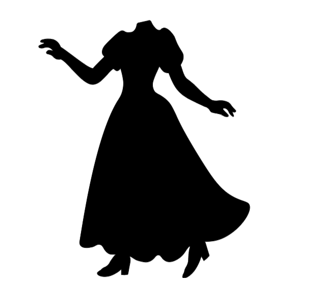 Spooky Headless Woman | Dancing Silhouette Decal | Halloween Window Cling | Large Static Decor | Indoor Window Display