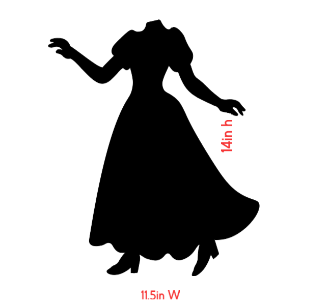 Spooky Headless Woman | Dancing Silhouette Decal | Halloween Window Cling | Large Static Decor | Indoor Window Display
