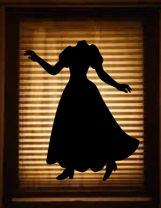 Spooky Headless Woman | Dancing Silhouette Decal | Halloween Window Cling | Large Static Decor | Indoor Window Display