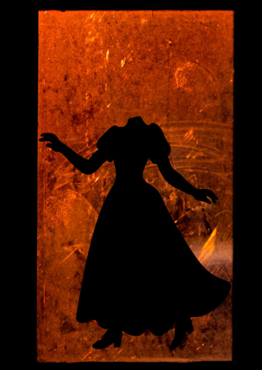 Spooky Headless Woman | Dancing Silhouette Decal | Halloween Window Cling | Large Static Decor | Indoor Window Display