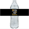 Sassy Classy 40th Birthday Water Bottle Labels | Set Of 12 | Milestone Favors | Drink Wraps Stylish