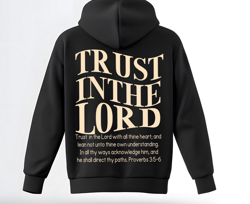 Trust in the Lord Proverbs 3:5–6 | Custom Heat Transfer Vinyl Design |Christian Shirt Design| Large|