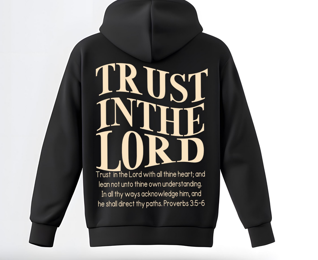 Trust in the Lord Proverbs 3:5–6 | Custom Heat Transfer Vinyl Design |Christian Shirt Design| Large|