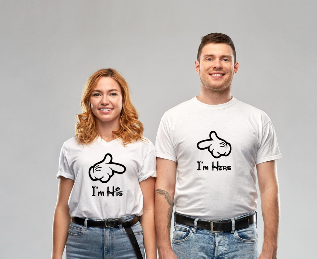 Couples Matching Iron On | Im His Im Hers| Matching Shirt Decals | Couples HTV Design | His Hers Apparel Vinyl | Couples Gift