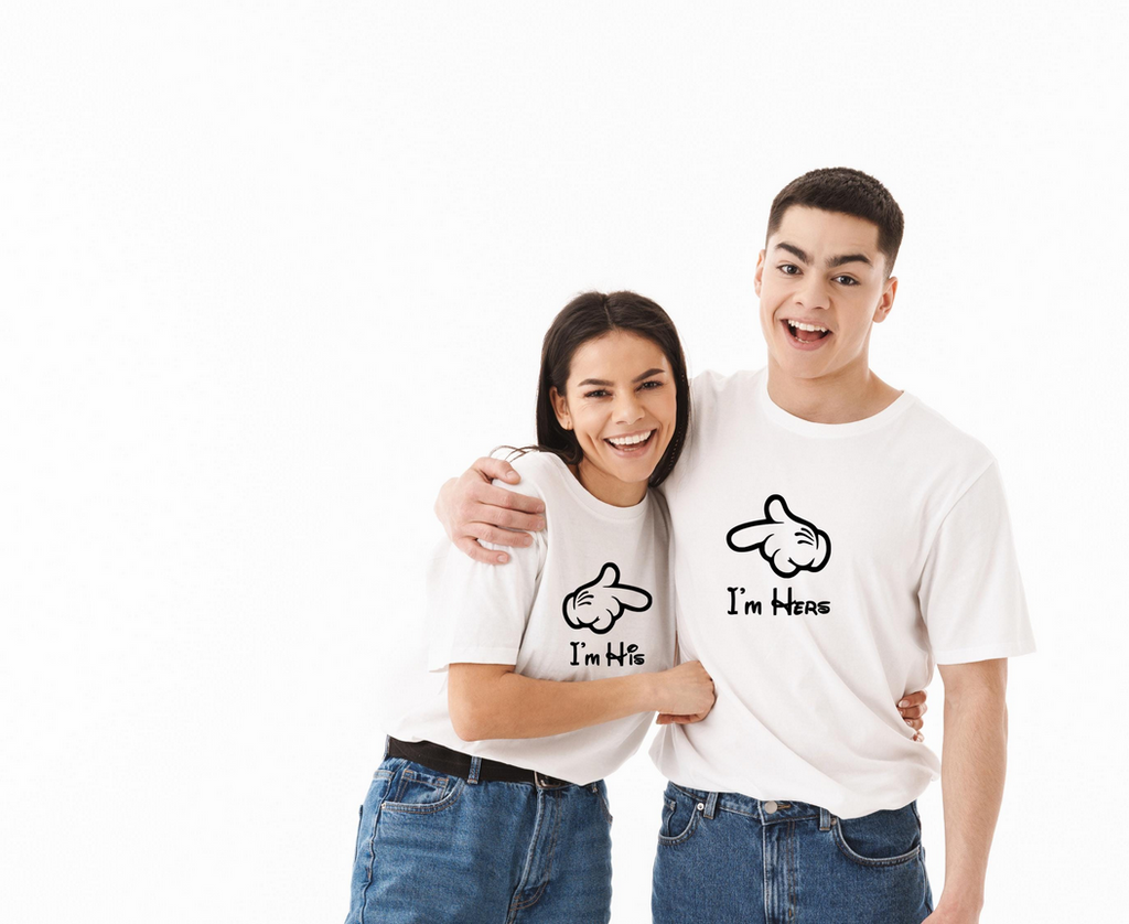 Couples Matching Iron On | Im His Im Hers| Matching Shirt Decals | Couples HTV Design | His Hers Apparel Vinyl | Couples Gift