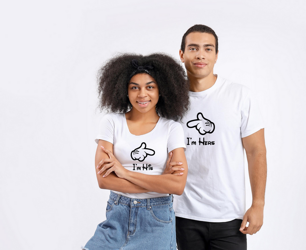 Couples Matching Iron On | Im His Im Hers| Matching Shirt Decals | Couples HTV Design | His Hers Apparel Vinyl | Couples Gift