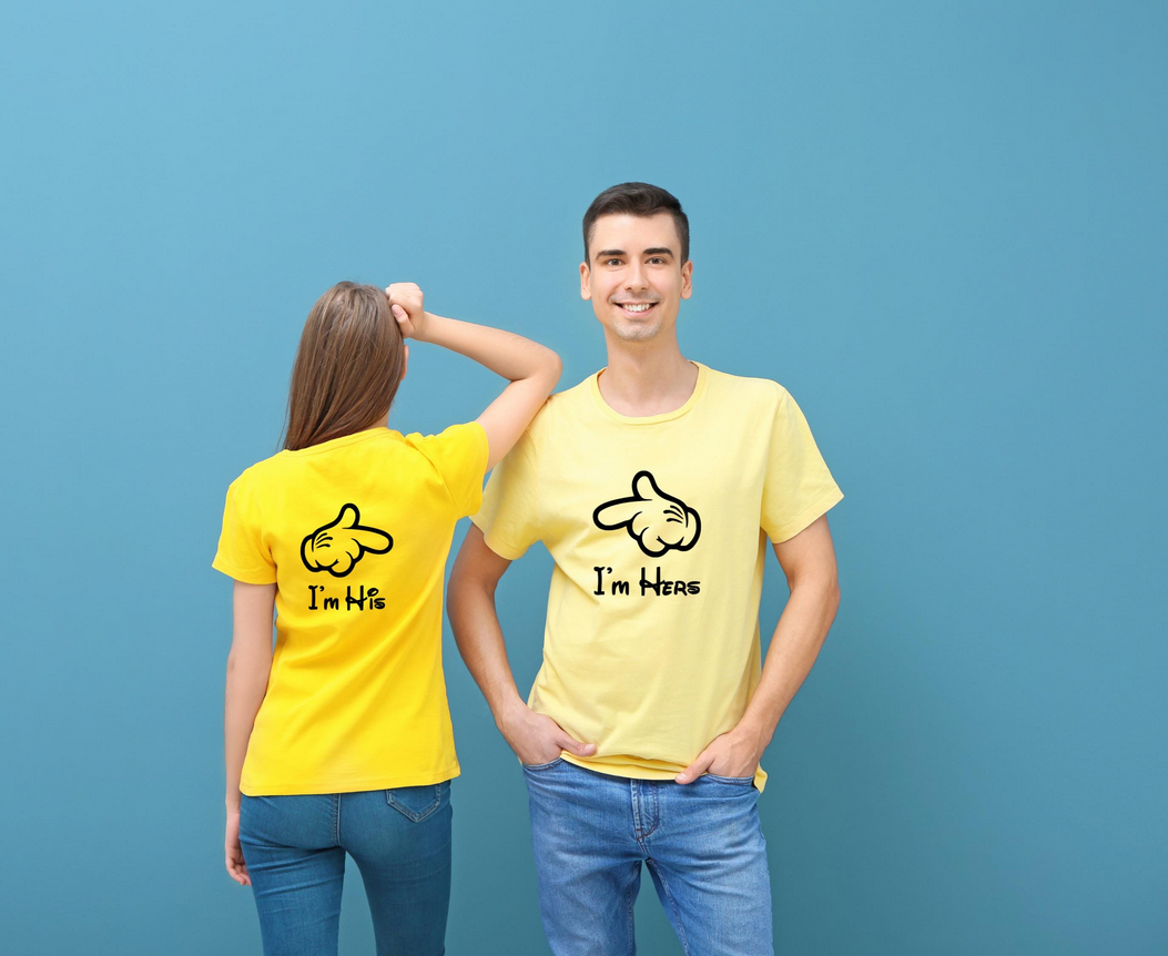 Couples Matching Iron On | Im His Im Hers| Matching Shirt Decals | Couples HTV Design | His Hers Apparel Vinyl | Couples Gift
