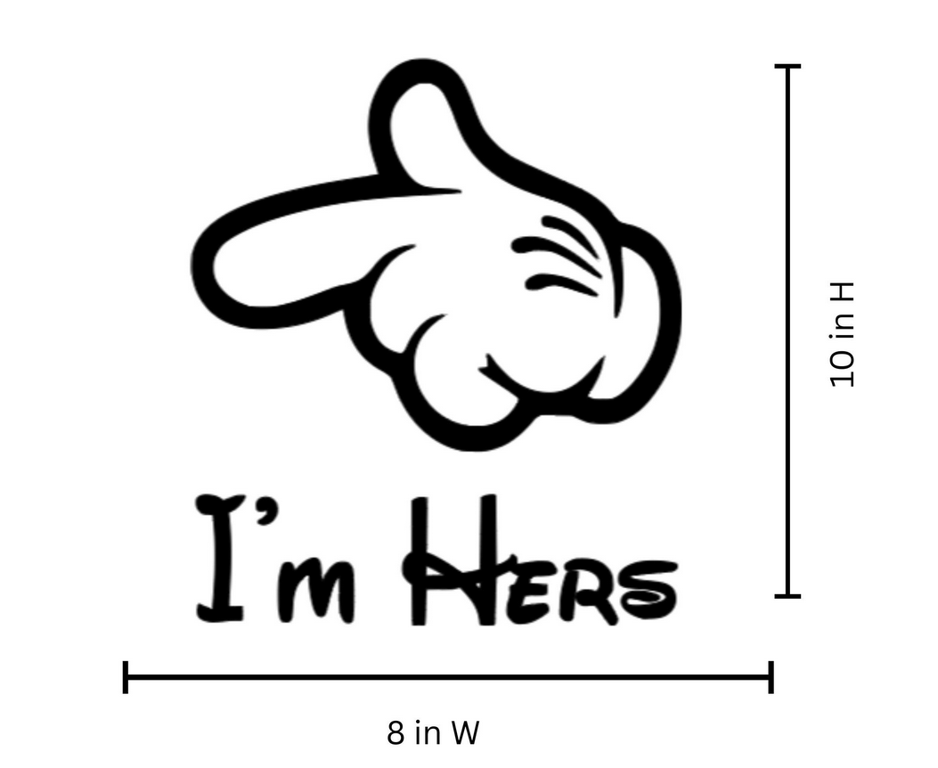 Couples Matching Iron On | Im His Im Hers| Matching Shirt Decals | Couples HTV Design | His Hers Apparel Vinyl | Couples Gift
