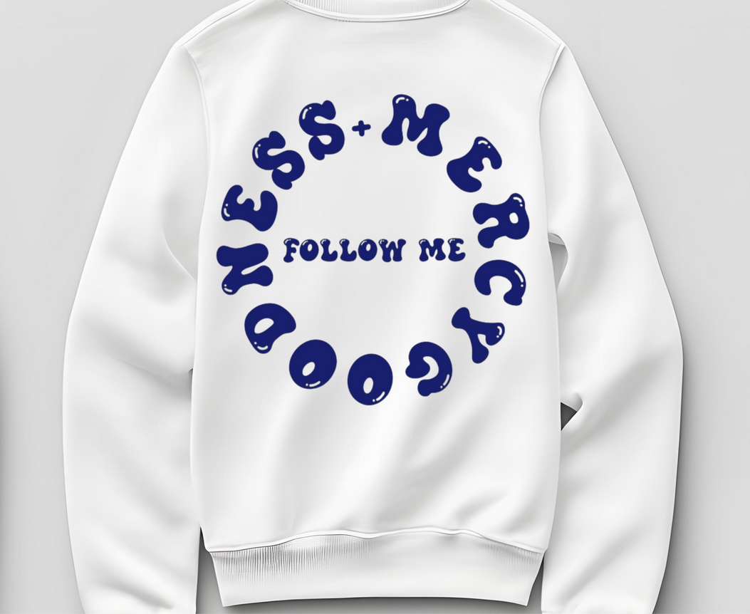 Goodness and Mercy Follow Me Iron On Vinyl Decal | Faith Based Heat Transfer Design | Inspirational Scripture HTV for Shirts | Custom