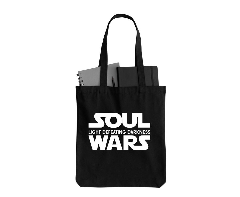 Soul Wars Iron On Vinyl Decal | Light Defeats Darkness HTV Design | Faith Inspired Iron Vinyl for Shirts