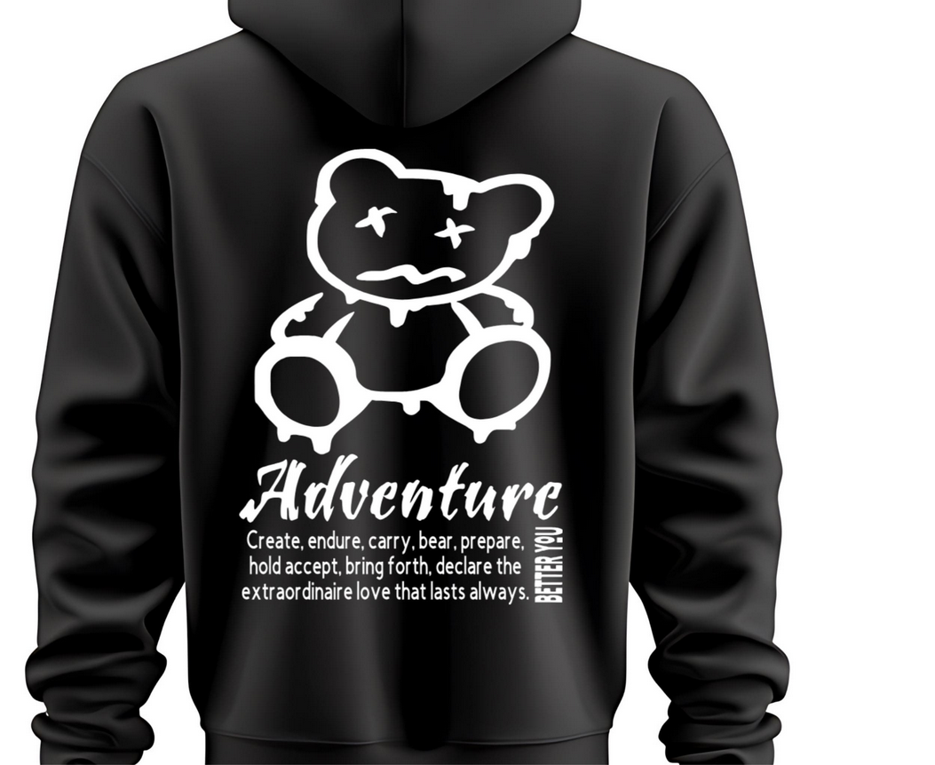 Adventure Teddy Bear Iron Vinyl Decal | Create Endure Carry Bear Iron-On Design | Bring Fourth Declare Love Iron-On | HTV