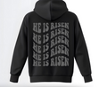 He Is Risen Decal | Easter Jesus Shirt Vinyl | Custom Iron On Graphic | Soft No Background Design | Religious Hoodie Transfer | Faith Wear