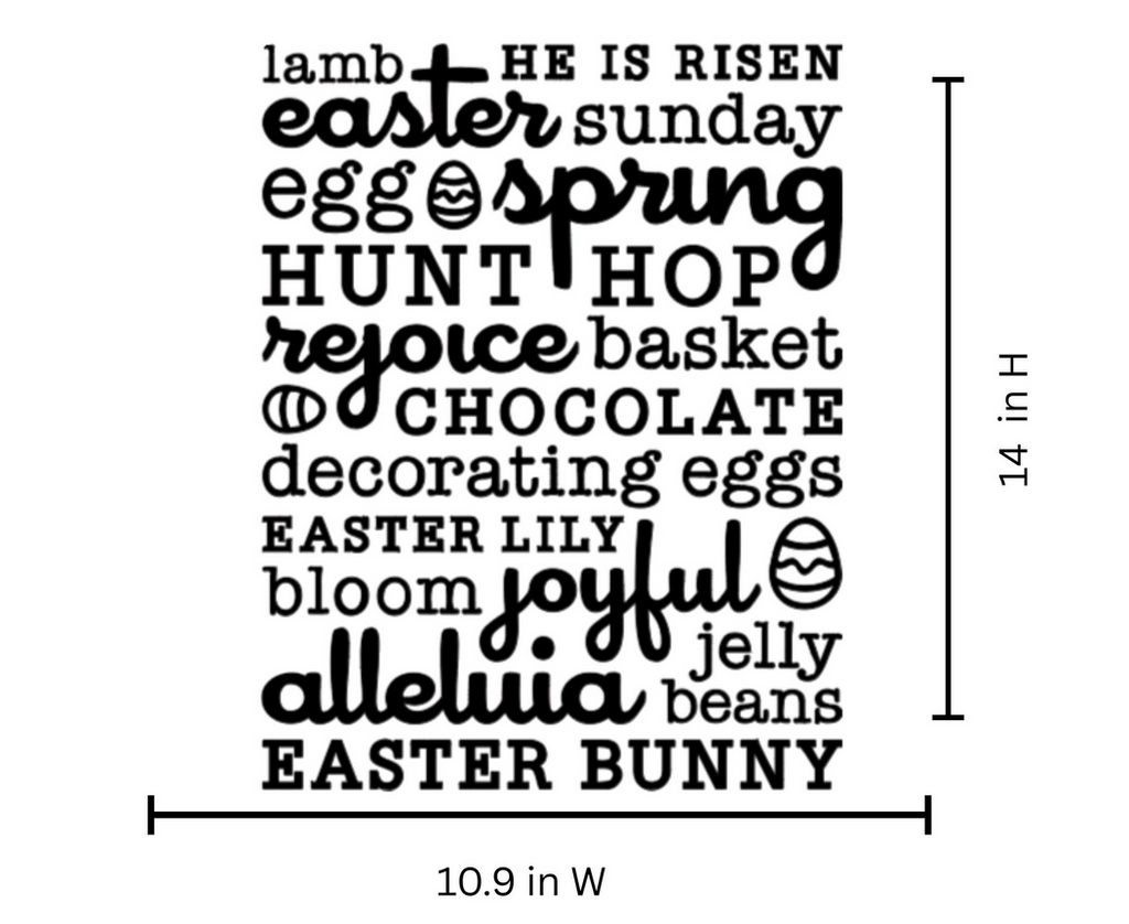 He Is Risen Vinyl | Easter Lamb Iron On | Christian Easter HTV | Resurrection Shirt Decal | Faith Easter Vinyl | Lamb Easter Design