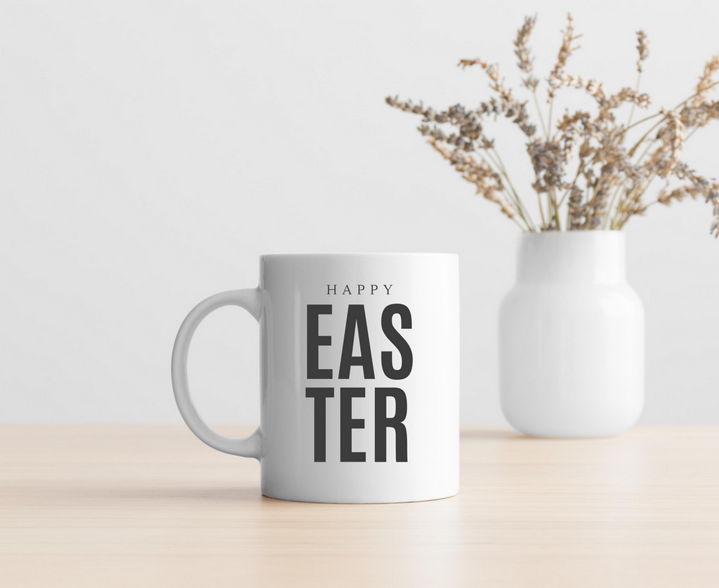 Happy Easter Coffee Mug Decals | Waterproof Wine Glass Stickers Happy Easter | Custom Jar Vinyl Stickers Happy Easter