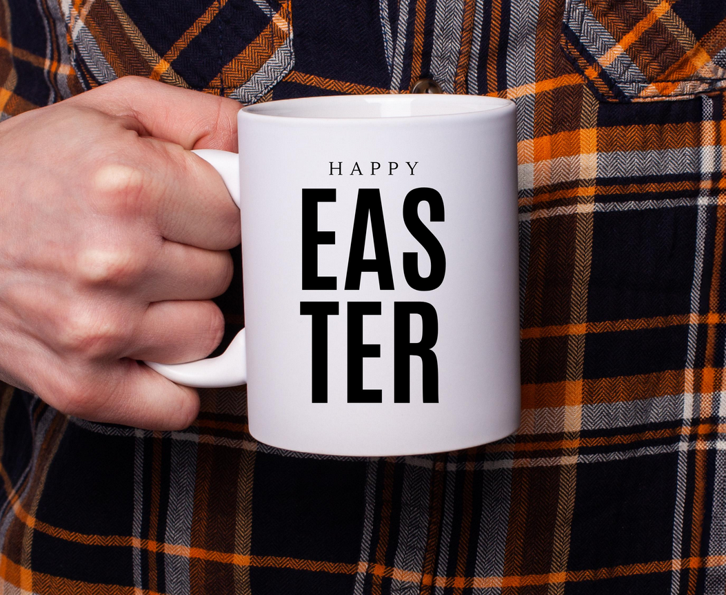 Happy Easter Coffee Mug Decals | Waterproof Wine Glass Stickers Happy Easter | Custom Jar Vinyl Stickers Happy Easter