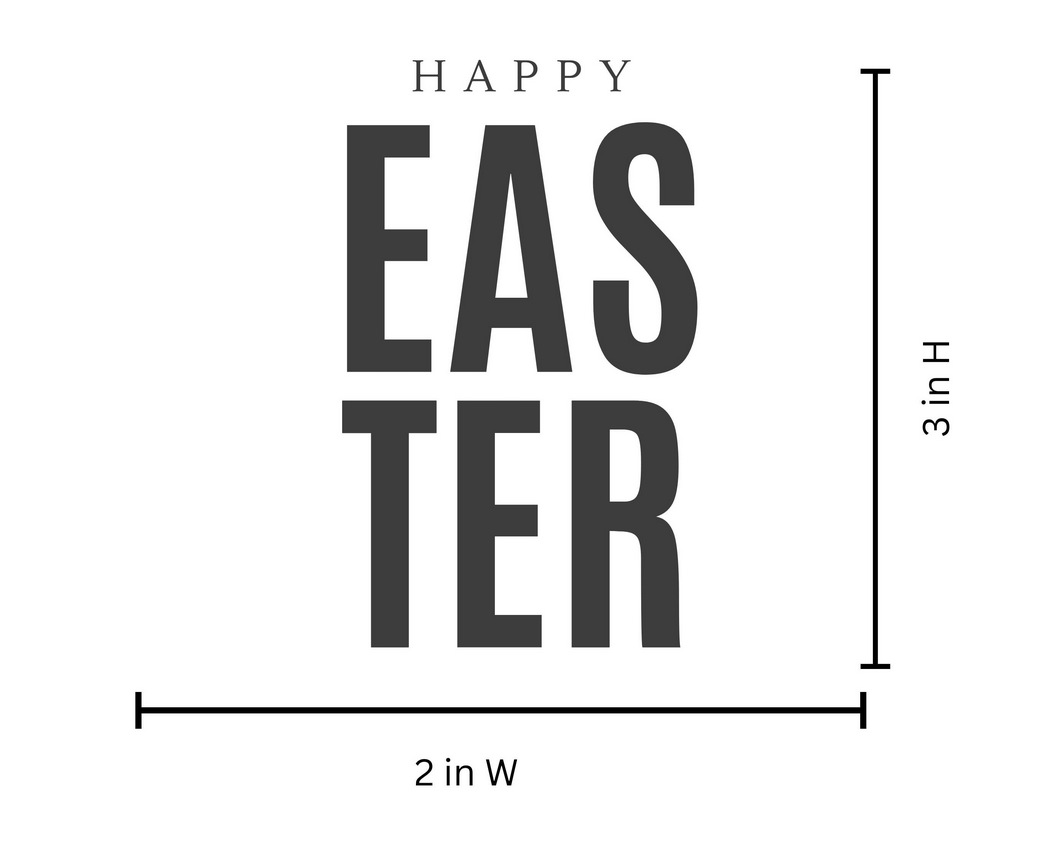 Happy Easter Coffee Mug Decals | Waterproof Wine Glass Stickers Happy Easter | Custom Jar Vinyl Stickers Happy Easter