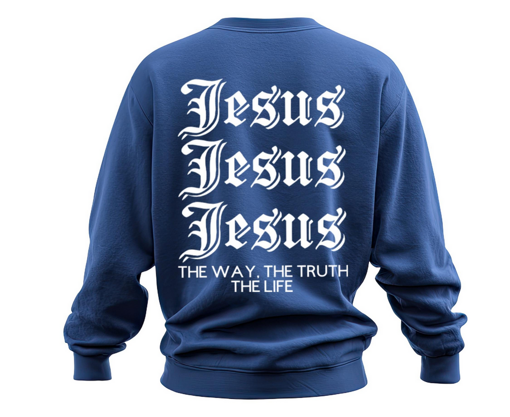 Jesus The Way The Truth The Life Iron On Vinyl | 11.4x14 Faith Decal | Christian Apparel