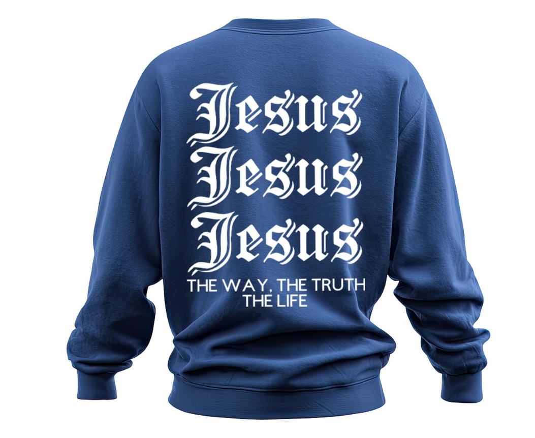 Jesus The Way The Truth The Life Iron On Vinyl | 11.4x14 Faith Decal | Christian Apparel