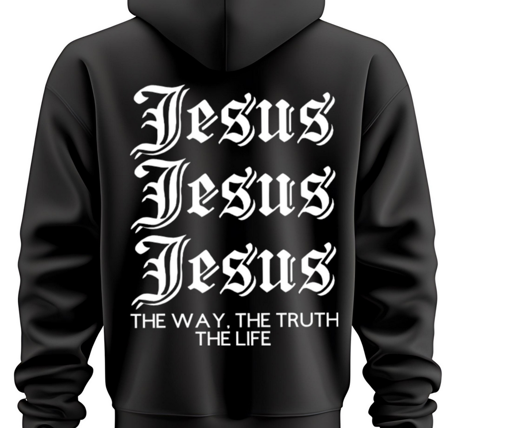 Jesus The Way The Truth The Life Iron On Vinyl | 11.4x14 Faith Decal | Christian Apparel