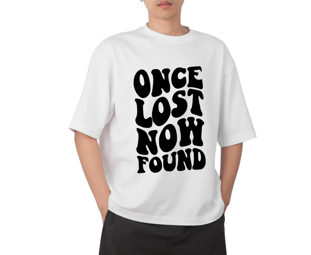 Once Lost Now Found Iron On Decal | Faith Quote Heat Transfer Vinyl | Christian Shirt Decal | Inspirational Faith HTV Cut