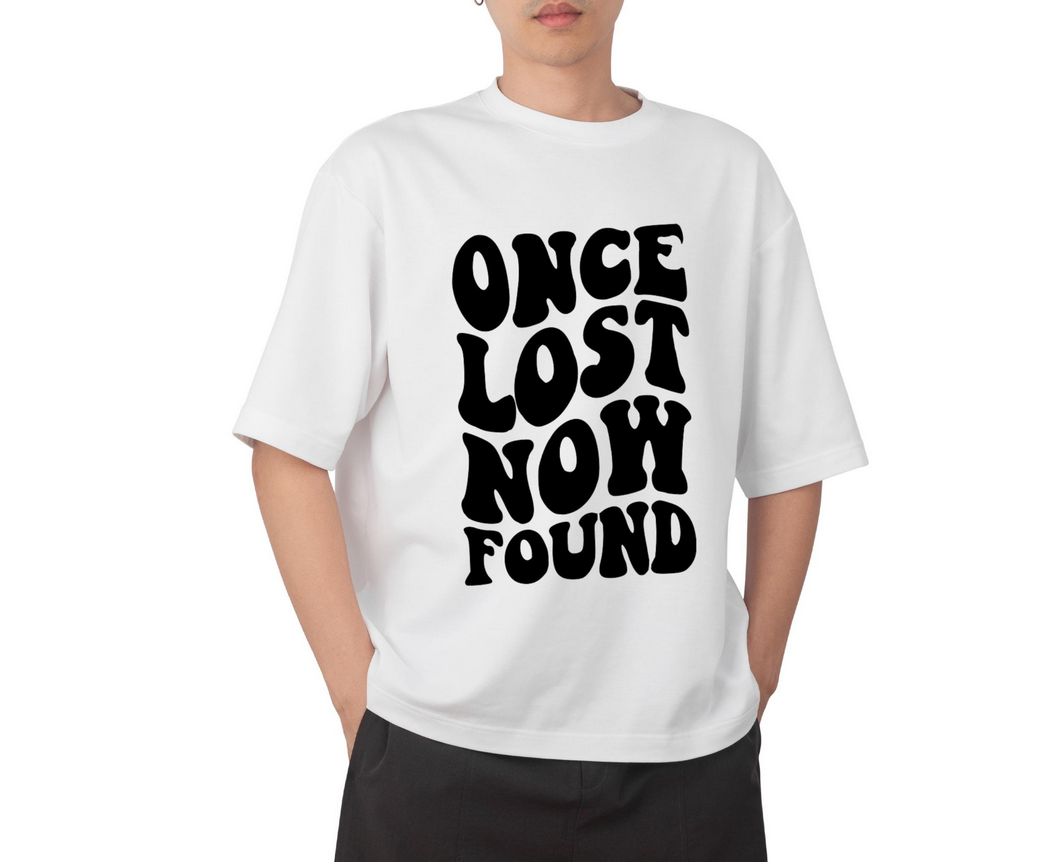 Once Lost Now Found Iron On Decal | Faith Quote Heat Transfer Vinyl | Christian Shirt Decal | Inspirational Faith HTV Cut