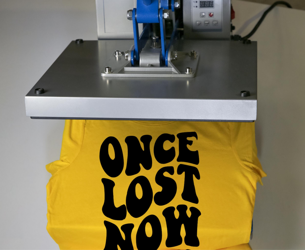 Once Lost Now Found Iron On Decal | Faith Quote Heat Transfer Vinyl | Christian Shirt Decal | Inspirational Faith HTV Cut