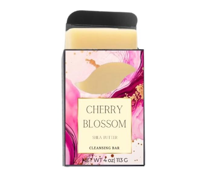 Cherry Blossom |Fine Fragrance Cleansing Bar|Shea Butter & Collagen Handmade Soap Bars| Moisturizing Bath Bar|1 bar