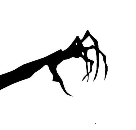 Halloween Spider Claw Window Cling Decal, 18x11 inches, Reusable Indoor Silhouette, Black