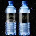 Space Theme Birthday Water Bottle Labels | Galaxy Party Decorations | Happy Birthday Bottle Wraps