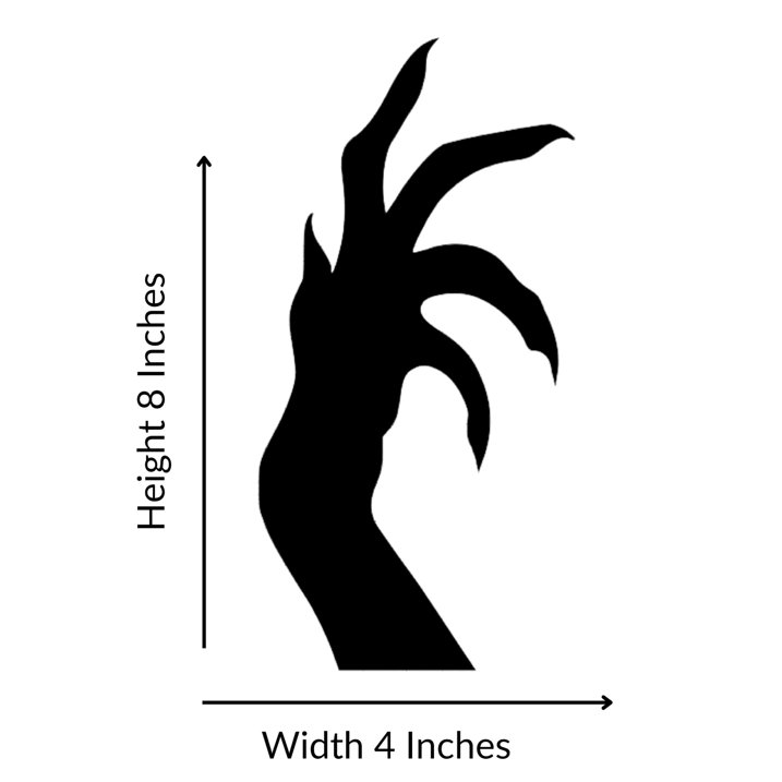 Scary Halloween hands window Cling decals: Large Halloween Removable, Durable & Reusable Decor