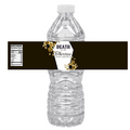 Death To Thirties Water Bottle Labels | Set Of 12 | 40th Birthday Decor | Spooky Elegant Design | Casket Flowers