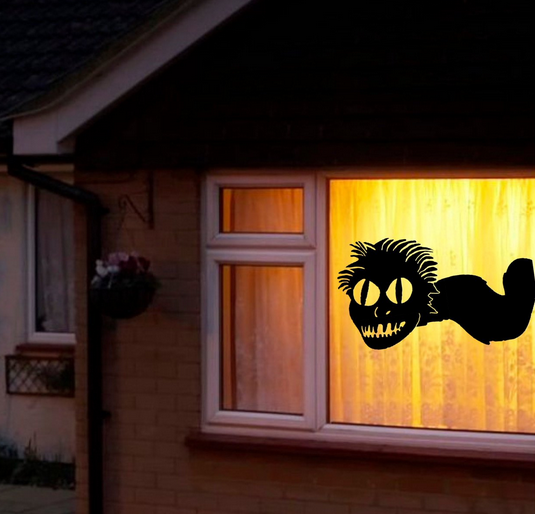Halloween Gigantic Spooky juice worm head WINDOW CLING|Decal Silhouette