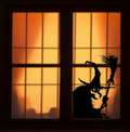 Wicked Witch Large Halloween Window cling decor
