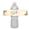 Team Bride Water Bottle Labels | Set of 12 | Wedding Party Decor | Elegant Drink Wraps | Bridal Shower Favors
