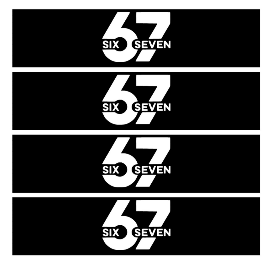 67th Birthday Water Bottle Labels | Set Of 12|  Minimal | Number 67 Theme | Birthday Party Decor