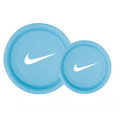 Party Supplies Set, Light Blue Paper Plates and Napkins with Sw00sh Logo, Party Pack