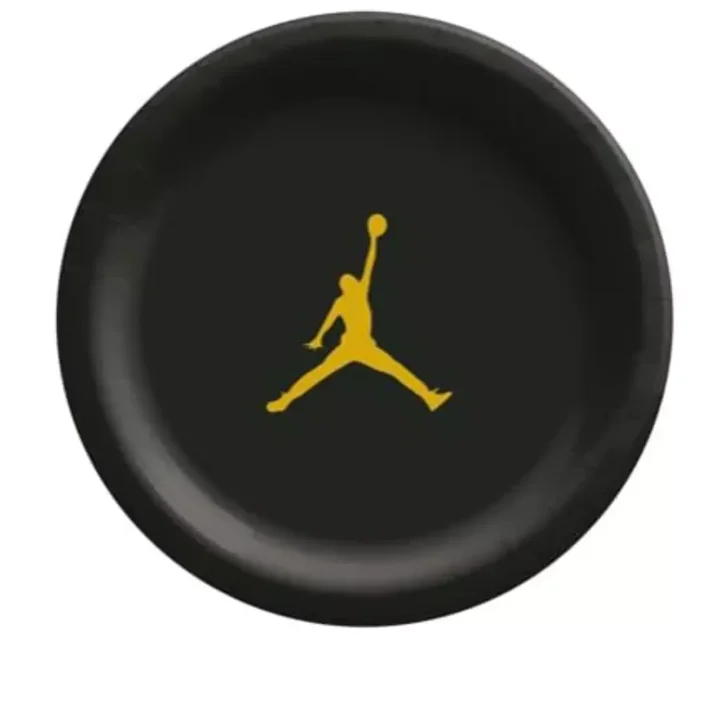 Custom Party Black and gold Birthday Party Plates set of 30 plates