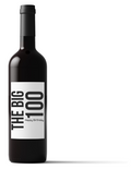 The Big 100 | Birthday Wine Bottle Labels| Glossy Bottle Labels | Set Of Four | Party Labels Design
