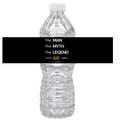 The Man The Myth The Legend 60th Birthday Water Bottle Labels | Set Of 12 |Party Decor | Masculine Celebration Favors | Drink Wrap Labels