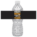Cheers And Beers | 31st Birthday Party Water Bottle Labels | Set Of 12 | Fun Adult Celebration | Drink Wrap Favors | Glossy