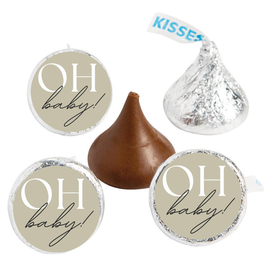 Oh Baby Theme  Mini Candy Label Set | Mini Chocolate Stickers | Baby Shower Labels | Glossy | Set of 100