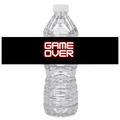 Game Over Birthday Water Bottle Labels|  Set Of 12 |  Gaming Theme | Party Decor Fun | Drink Wraps