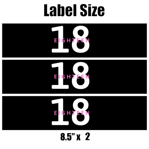 18 Birthday Water | Bottle Labels Set | Of 12 Minimal | Number 18 Theme | Birthday Party Decor | Drink Wraps Custom