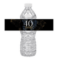 40 Birthday Party Water Bottle Labels | Set Of 12 | Milestone Celebration Decor | Stylish Drink Wraps | Birthday Party Favors