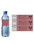 Biblical Scripture John 3:5, Spiritual Water Bottle Labels, Religious Cross Symbol, Set of 12